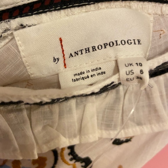 Anthropologie Sequined Embroidered Blouse size 6 - Picture 16 of 16